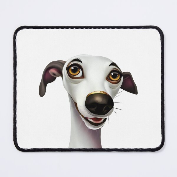Item preview, Elegant Whippet - A Beautiful Cartoon Style Artwork designed and sold by NinosDelViento.