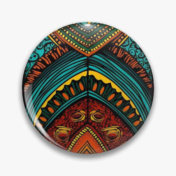 Item preview, Bold African Pattern Wax Print Ethnic Ornaments I designed and sold by Bebichic.