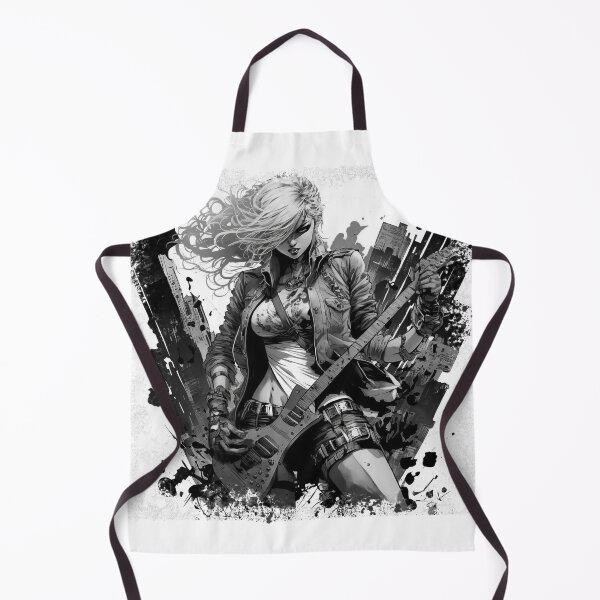 Item preview, ROCKER GIRL LEATHER SUIT SPLASH ELECTRIC GUITAR DESTROYER designed and sold by ogirdorgraphics.