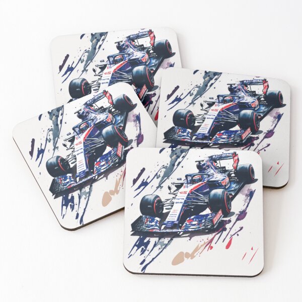 Item preview, Pierre Gasly 2018 Toro Rosso STR13 F1 Watercolour Painting Print designed and sold by PicTechNowArt.