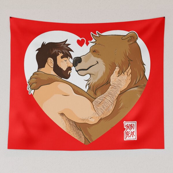 Item preview, VALENTINE - ADAM AND BOBO LIKE CUDDLES designed and sold by bobobear.