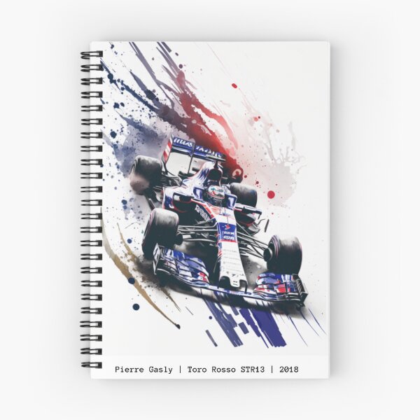 Item preview, Pierre Gasly 2018 Toro Rosso STR13 F1 Watercolour Painting Print designed and sold by PicTechNowArt.