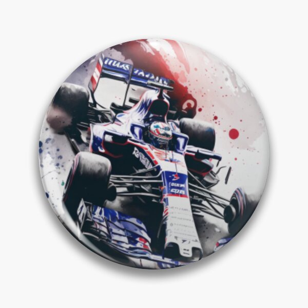 Item preview, Pierre Gasly 2018 Toro Rosso STR13 F1 Watercolour Painting Print designed and sold by PicTechNowArt.