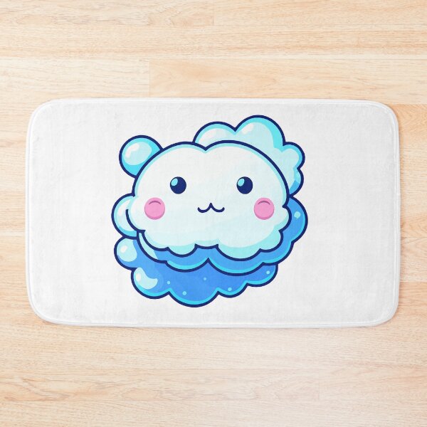 Item preview, Adorable Kawaii Blue Cloud designed and sold by Akioos.
