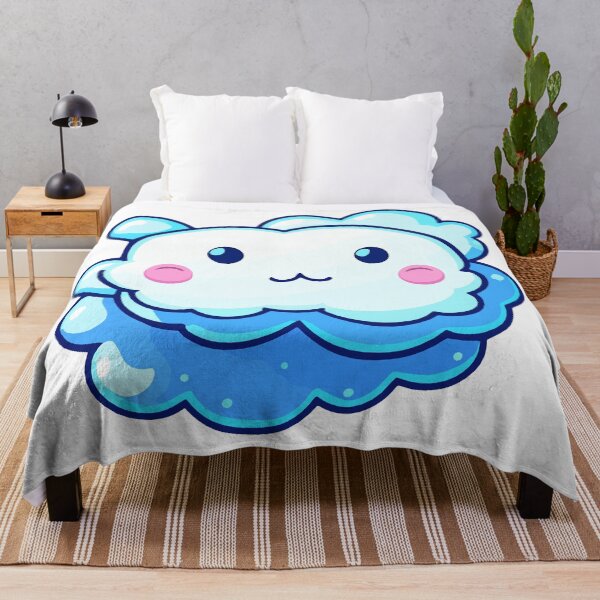 Item preview, Adorable Kawaii Blue Cloud designed and sold by Akioos.