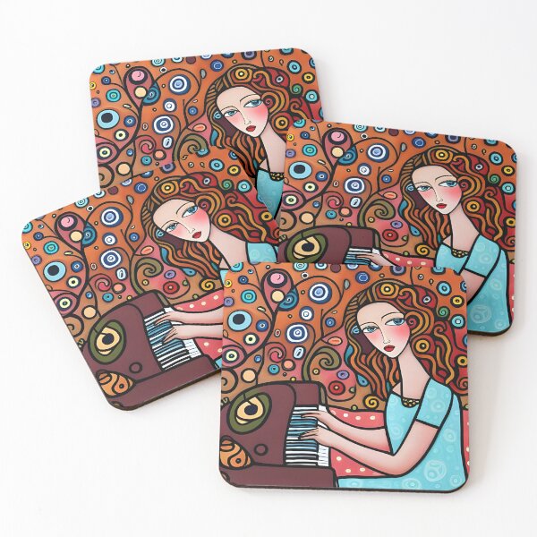 Item preview, Young woman playing a Piano designed and sold by Colin Bentham.