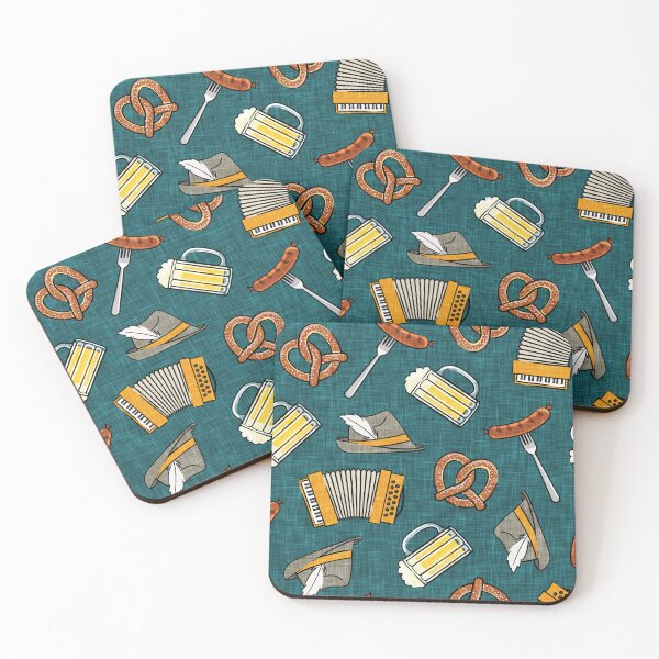 Item preview, Oktoberfest - dark teal designed and sold by littlearrow.