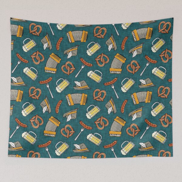 Item preview, Oktoberfest - dark teal designed and sold by littlearrow.