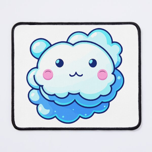 Item preview, Adorable Kawaii Blue Cloud designed and sold by Akioos.