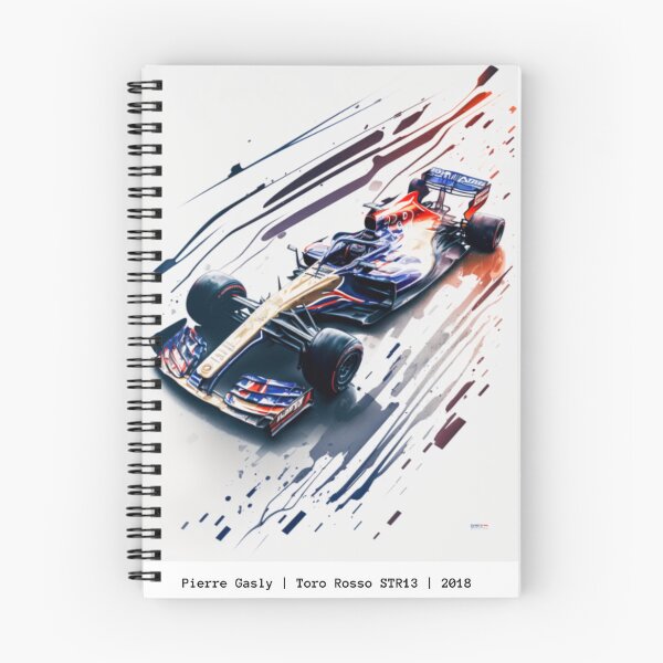 Item preview, Pierre Gasly 2018 Toro Rosso STR13 F1 Watercolour Painting Print designed and sold by PicTechNowArt.