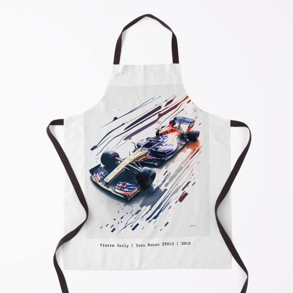 Item preview, Pierre Gasly 2018 Toro Rosso STR13 F1 Watercolour Painting Print designed and sold by PicTechNowArt.