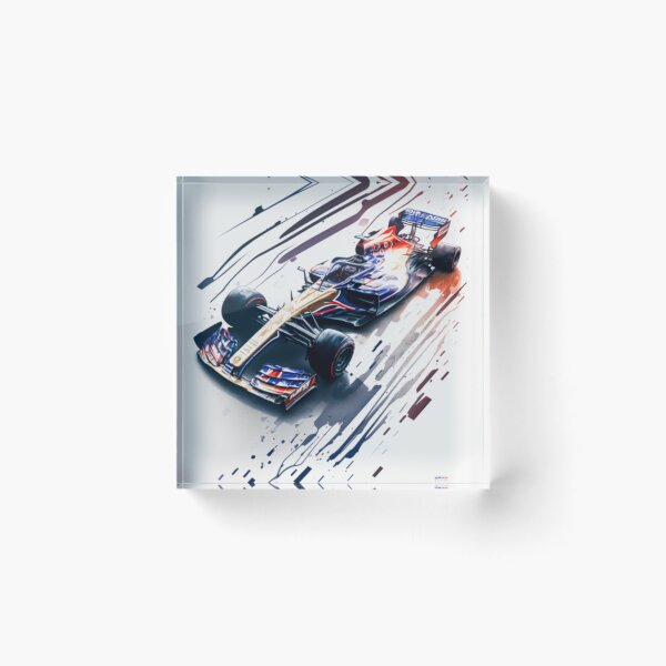 Item preview, Pierre Gasly 2018 Toro Rosso STR13 F1 Watercolour Painting Print designed and sold by PicTechNowArt.