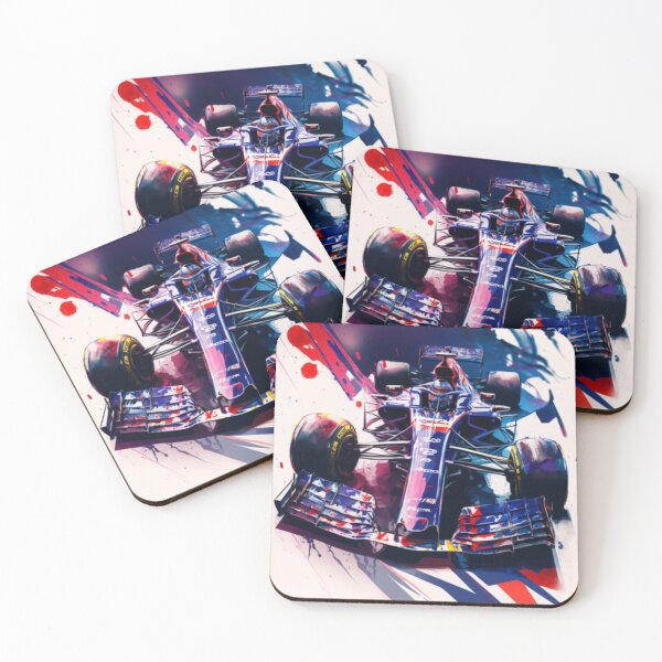 Item preview, Pierre Gasly 2018 Toro Rosso STR13 F1 Watercolour Painting Print designed and sold by PicTechNowArt.