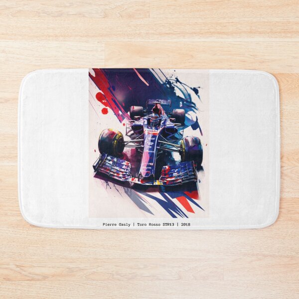Item preview, Pierre Gasly 2018 Toro Rosso STR13 F1 Watercolour Painting Print designed and sold by PicTechNowArt.