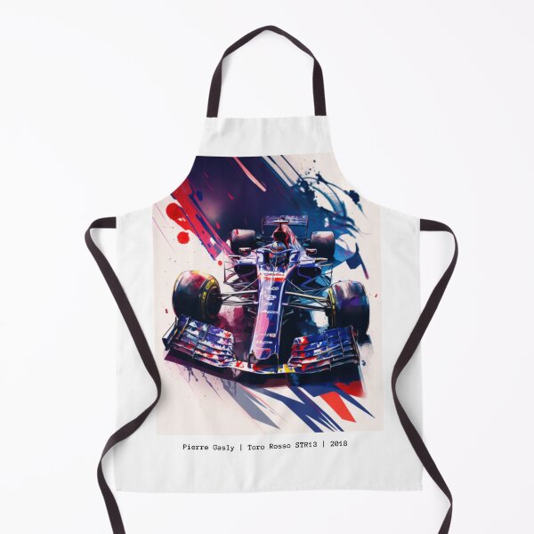 Item preview, Pierre Gasly 2018 Toro Rosso STR13 F1 Watercolour Painting Print designed and sold by PicTechNowArt.
