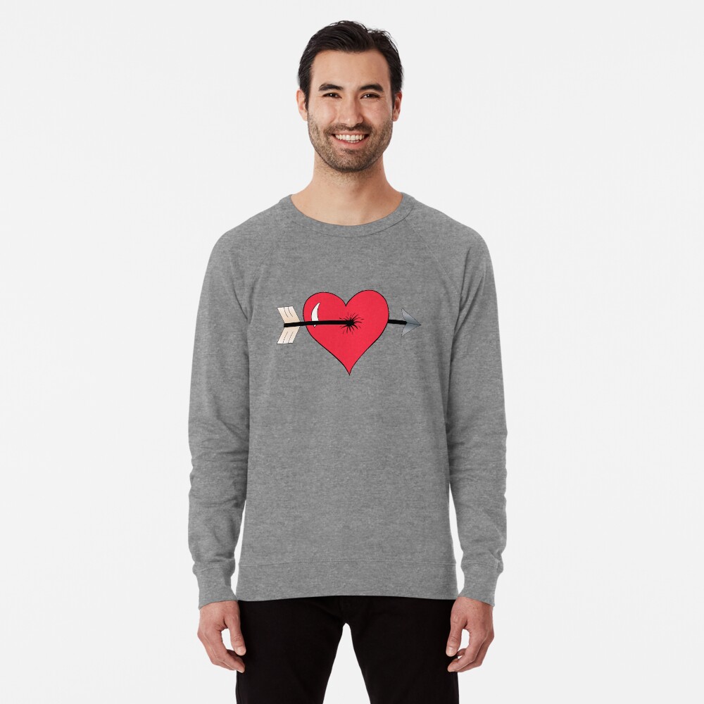 Struck by Cupid's Arrow Lightweight Sweatshirt