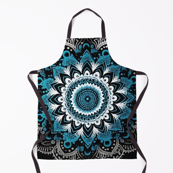 Item preview, Mandala boho art blue, white and black designed and sold by VeronicArt85.
