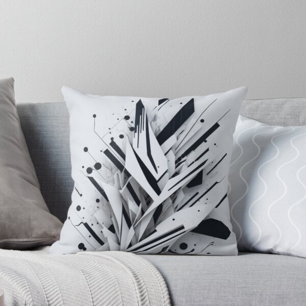 Item preview, Arte 3D Abstracto Blanco y Negro designed and sold by AOCollections.
