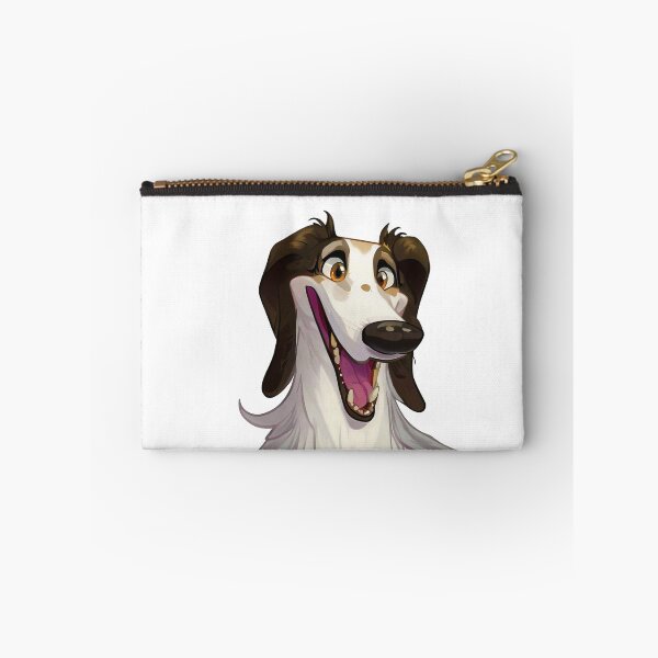 Item preview, Joyful Borzoi - Colorful Cartoon Style Pet Art designed and sold by NinosDelViento.