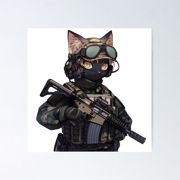 Item preview, Anime Forces Cat_1 designed and sold by WAM /  We Are Midjourney.