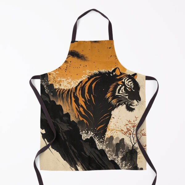 Item preview, Sumi-E Inspired Tiger - Japanese Style Tiger designed and sold by NinyoDreamscape.