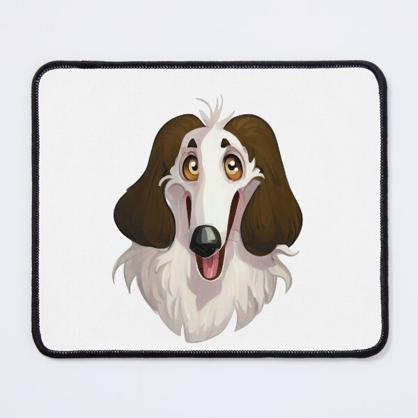Item preview, Funny Borzoi - Colorful Cartoon Style Pet Art designed and sold by NinosDelViento.