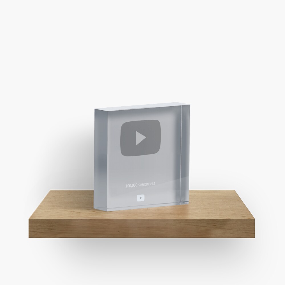 Play Button 100.000 subscribers Photographic Print for Sale by  monstraw-art