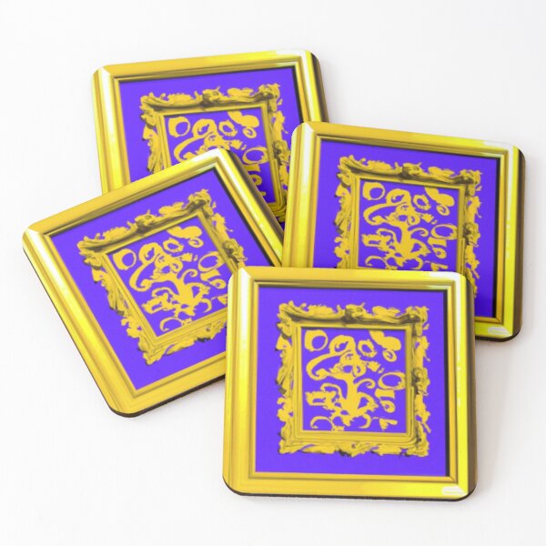 Item preview, A golden picture in a golden frame designed and sold by WAKYSHOP.