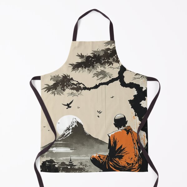Item preview, Monk Achieves Enlightenment Mt. Fuji designed and sold by NinyoDreamscape.