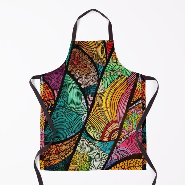 Artikelvorschau, Vibrant Waves Afrikanisches Muster Wax Print Ethnische Ornamente IV entworfen und verkauft von Bebichic.