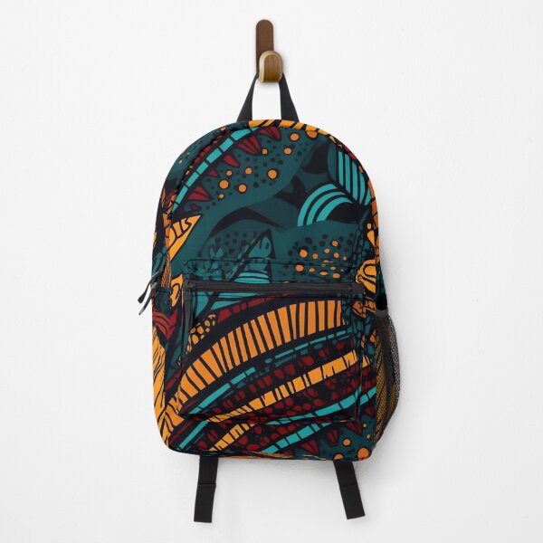 Artikelvorschau, Mutiges afrikanisches Muster Wax Print Ethnische Ornamente II Blumen entworfen und verkauft von Bebichic.