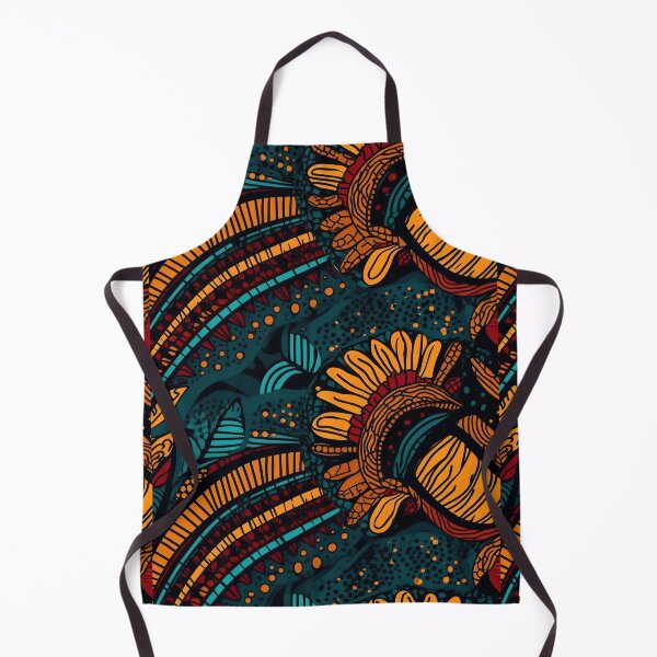 Artikelvorschau, Mutiges afrikanisches Muster Wax Print Ethnische Ornamente II Blumen entworfen und verkauft von Bebichic.