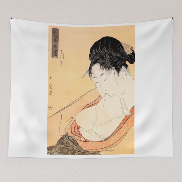 Item preview, Kitagawa Utamaro Japanese artist and painting art for sales designed and sold by EditorArt.