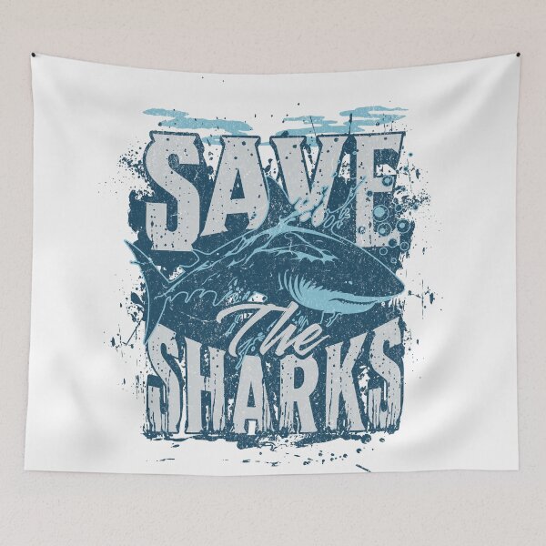 Item preview, Save the sharks designed and sold by addict2reading.