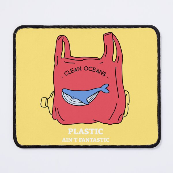 Item preview, Plastic Ain't Fantastic Plastic Bag With a Whale designed and sold by Winter--Flowers.