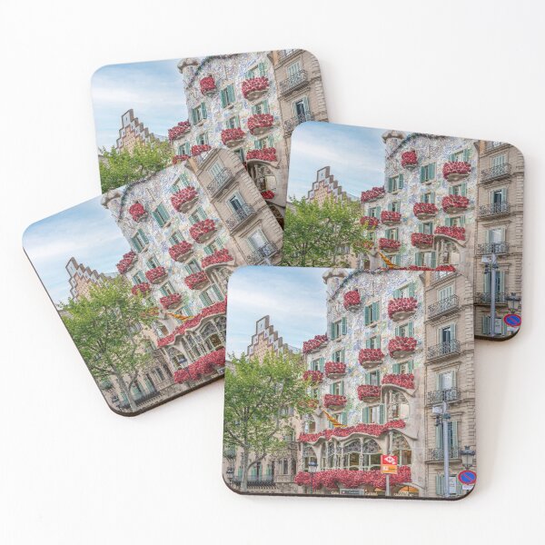 Item preview, Casa Batlló adorned with roses on Sant Jordi Day, Antoni Gaudí, Barcelona, Catalonia, Spain. designed and sold by Marc Garrido Clotet.