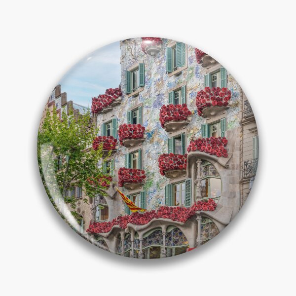 Item preview, Casa Batlló adorned with roses on Sant Jordi Day, Antoni Gaudí, Barcelona, Catalonia, Spain. designed and sold by Marc Garrido Clotet.