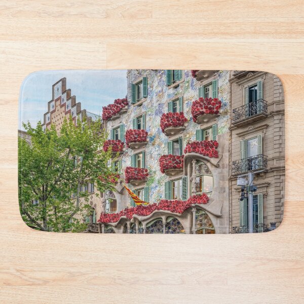 Item preview, Casa Batlló adorned with roses on Sant Jordi Day, Antoni Gaudí, Barcelona, Catalonia, Spain. designed and sold by Marc Garrido Clotet.