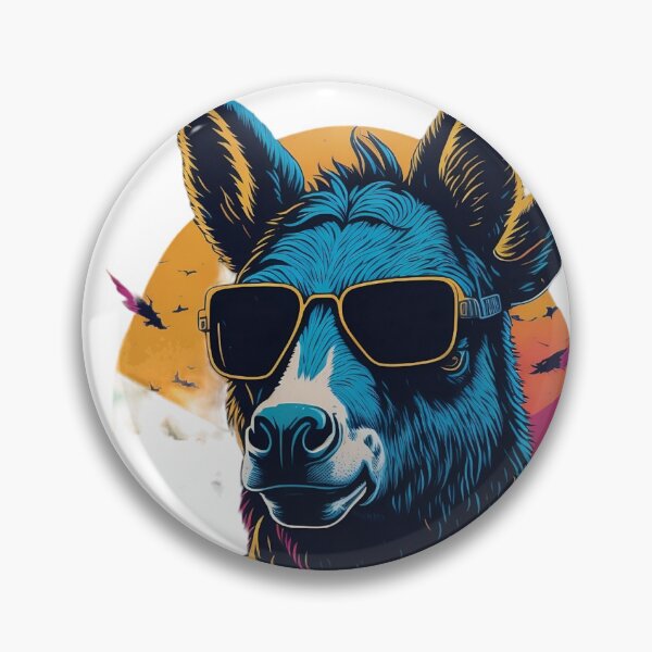 Item preview, aggressive donkey with sunglasses designed and sold by DieGra.