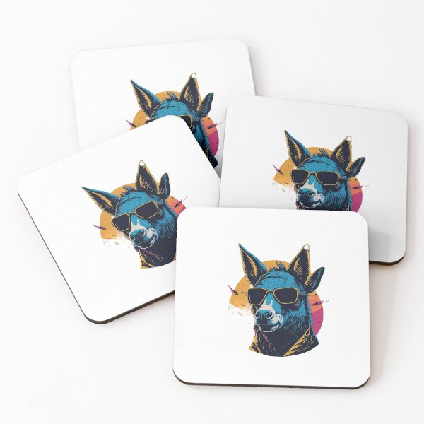 Item preview, aggressive donkey with sunglasses designed and sold by DieGra.