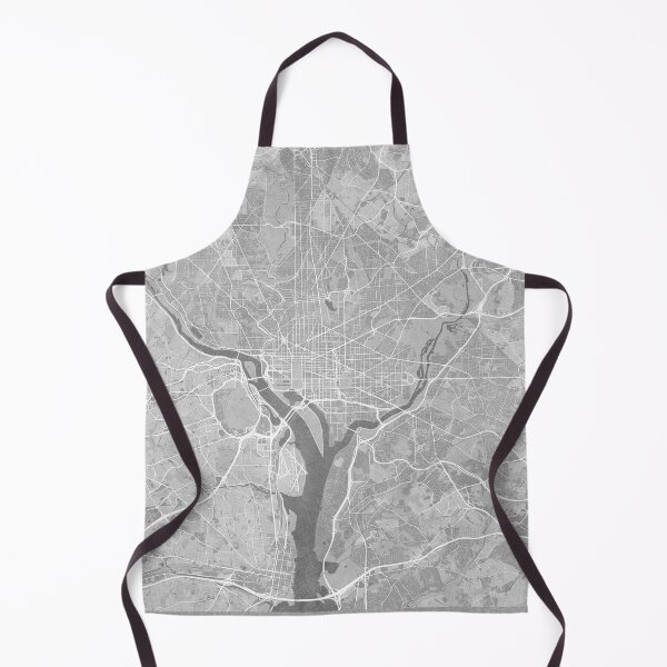 Item preview, Map of Washington DC (USA) in gray vintage style designed and sold by blursbyai.