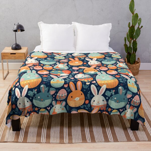 Item preview, Start the Easter season with a cool and colorful rabbit and egg pattern designed and sold by MLArtifex.