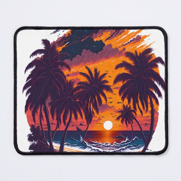 Item preview, Photorealistic Masterpiece: Pencil Drawing of Vibrant Sunset Beach for T-Shirt Graphic designed and sold by RedArtG09.