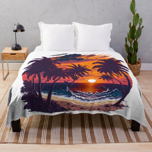 Item preview, Photorealistic Masterpiece: Pencil Drawing of Vibrant Sunset Beach for T-Shirt Graphic designed and sold by RedArtG09.