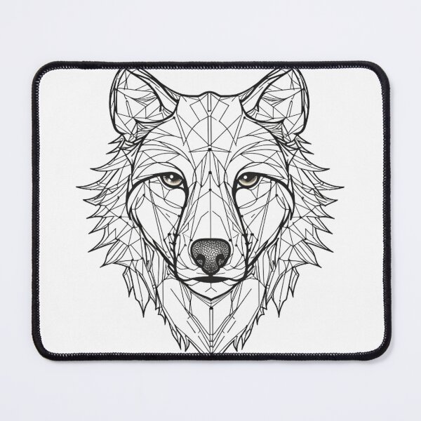 Item preview, Wolf Line Art designed and sold by OtterComforts.