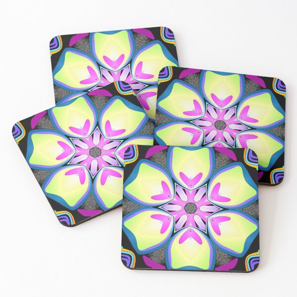Item preview, Modern kaleidoscopic flower designed and sold by Fantabuloustef.