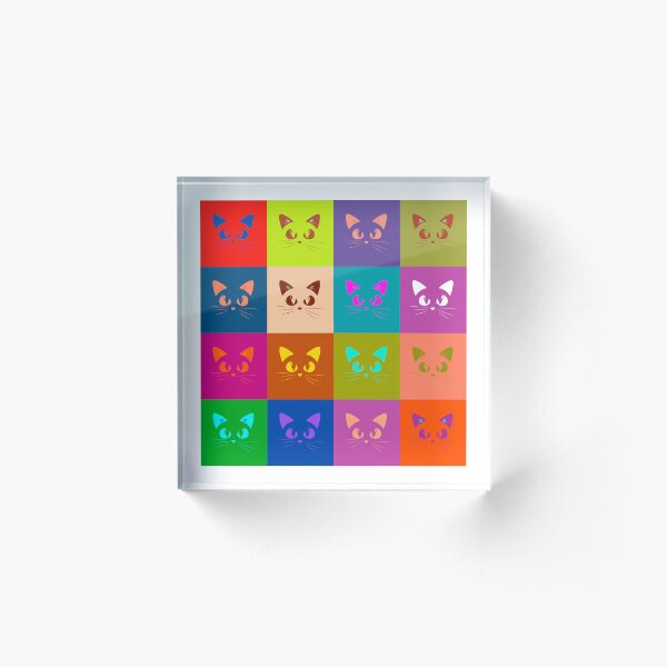Item preview, cats pop art andy warhol style - best seller designed and sold by roisud.