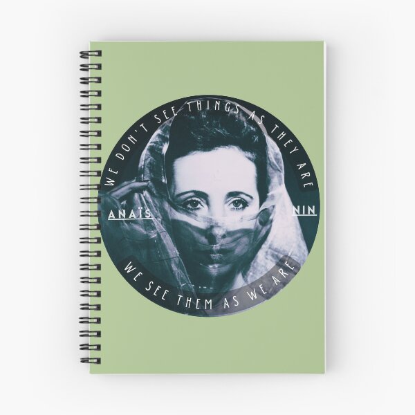 Item preview, Anaïs Nin portrait and a quote of talmudic origin: We Don’t See Things As They Are, We See Them As We Are designed and sold by artbleed.