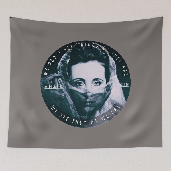 Item preview, Anaïs Nin portrait and a quote of talmudic origin: We Don’t See Things As They Are, We See Them As We Are designed and sold by artbleed.