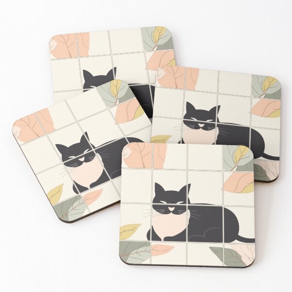 Item preview, Floral graphic with cat designed and sold by bimumonji.